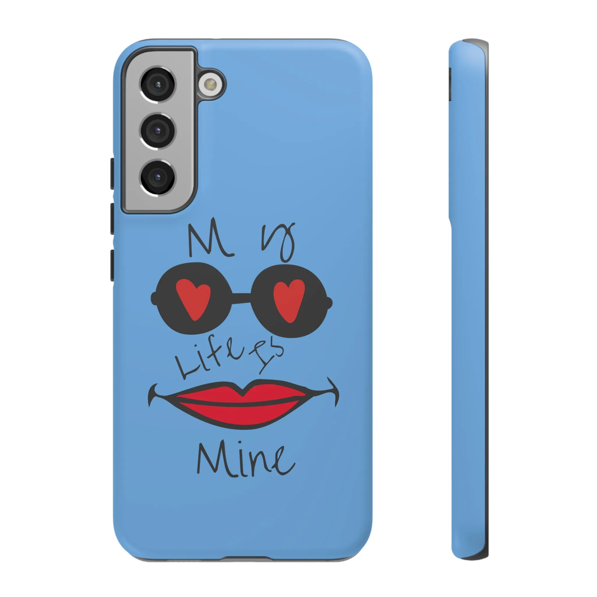 My life is mine スマートフォンケース（ブルー）
