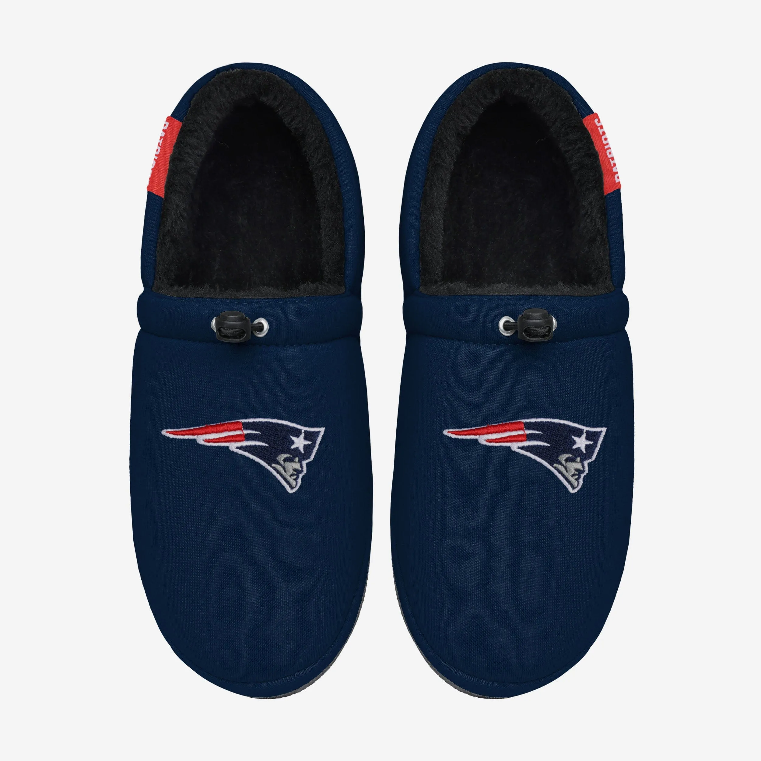 New England Patriots Big Logo Athletic Moccasin Slipper