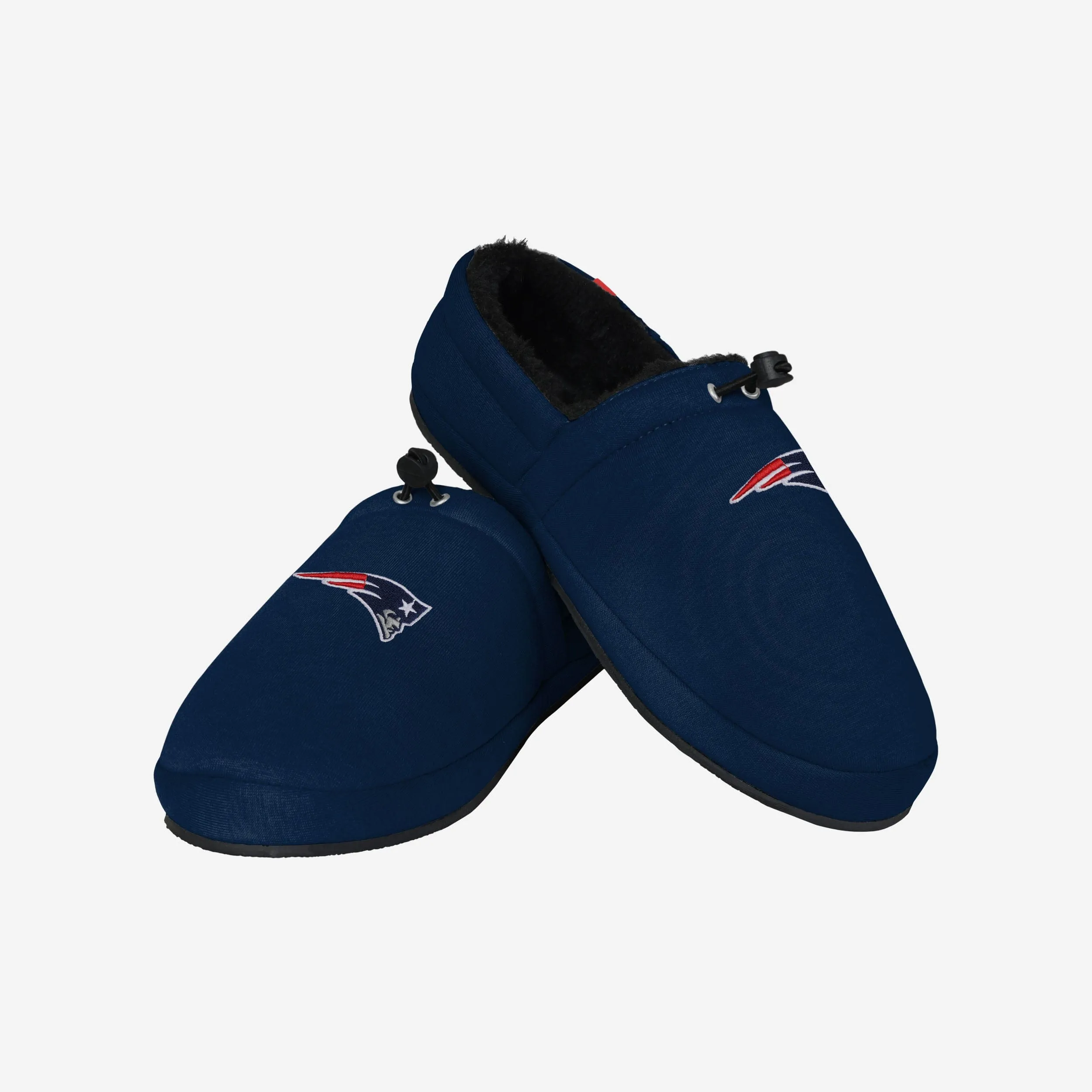 New England Patriots Big Logo Athletic Moccasin Slipper