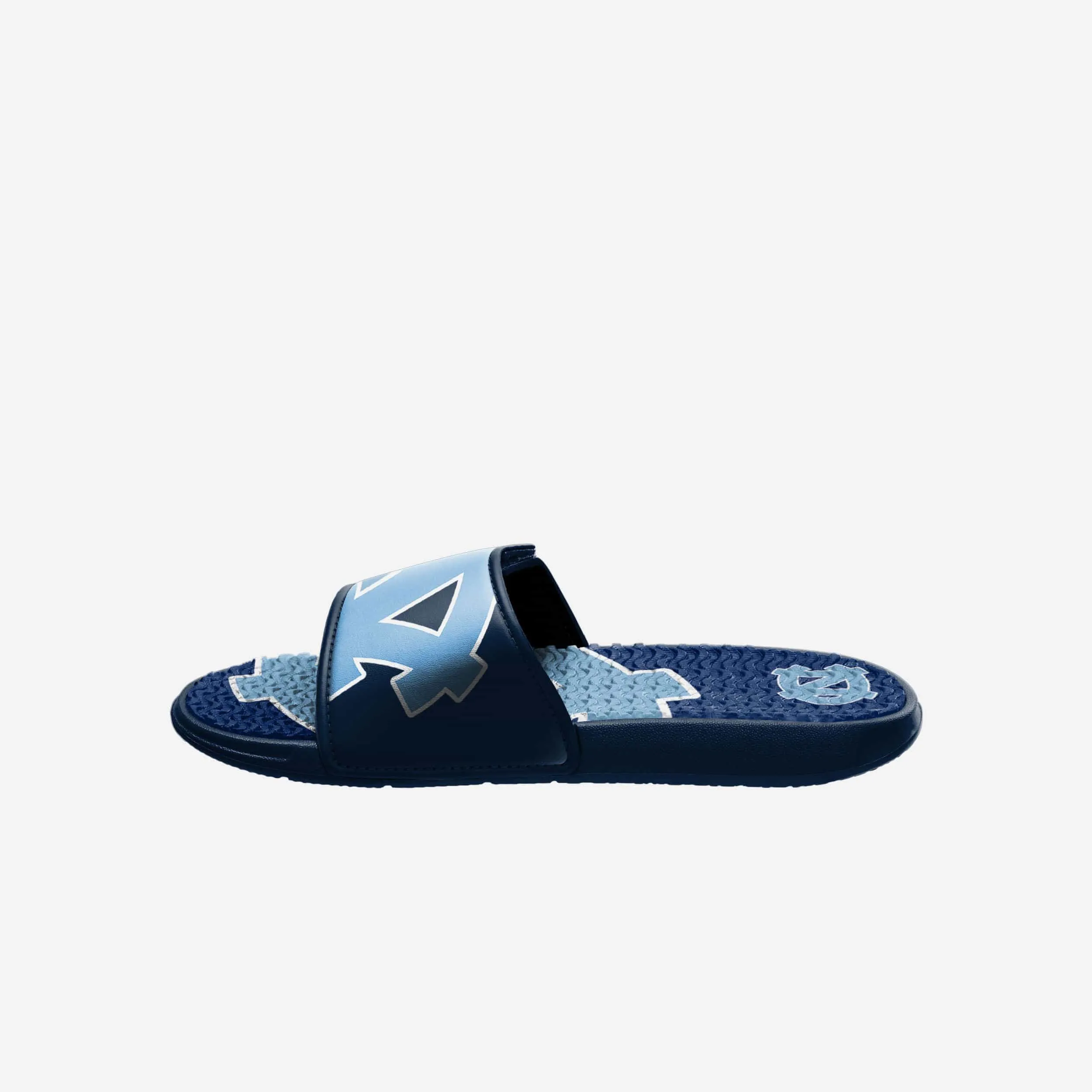 North Carolina Tar Heels Colorblock Big Logo Gel Slide
