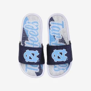 North Carolina Tar Heels Womens Glitter Gel Slide