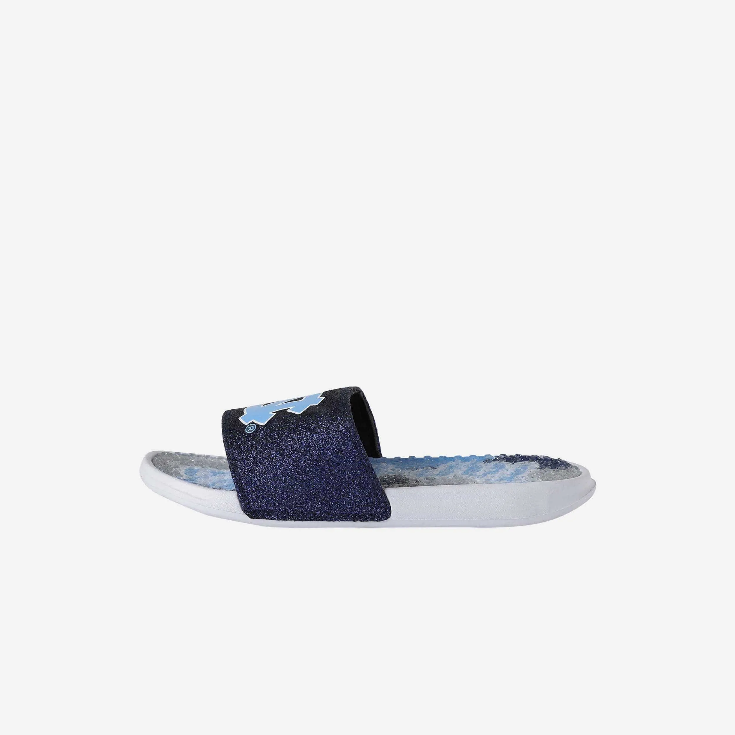 North Carolina Tar Heels Womens Glitter Gel Slide
