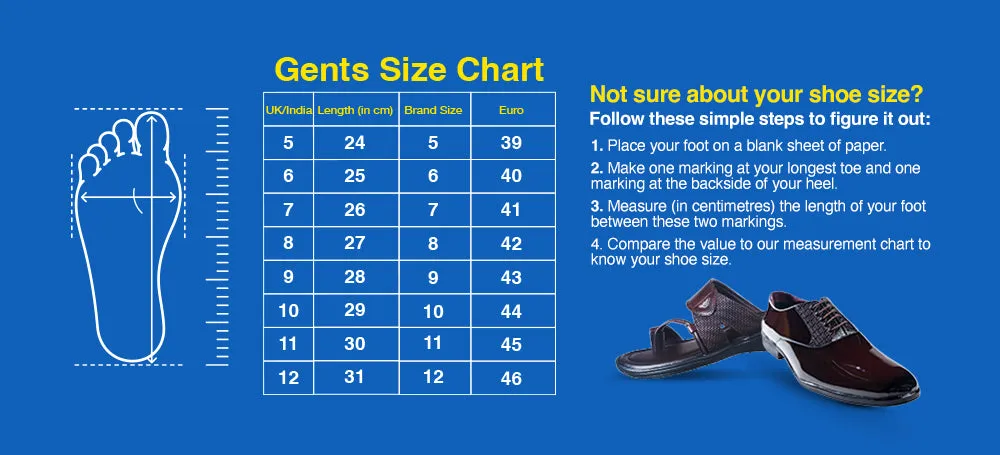Puntooblu Gents Black Sandal PU (Gs Pu S Rl 39)
