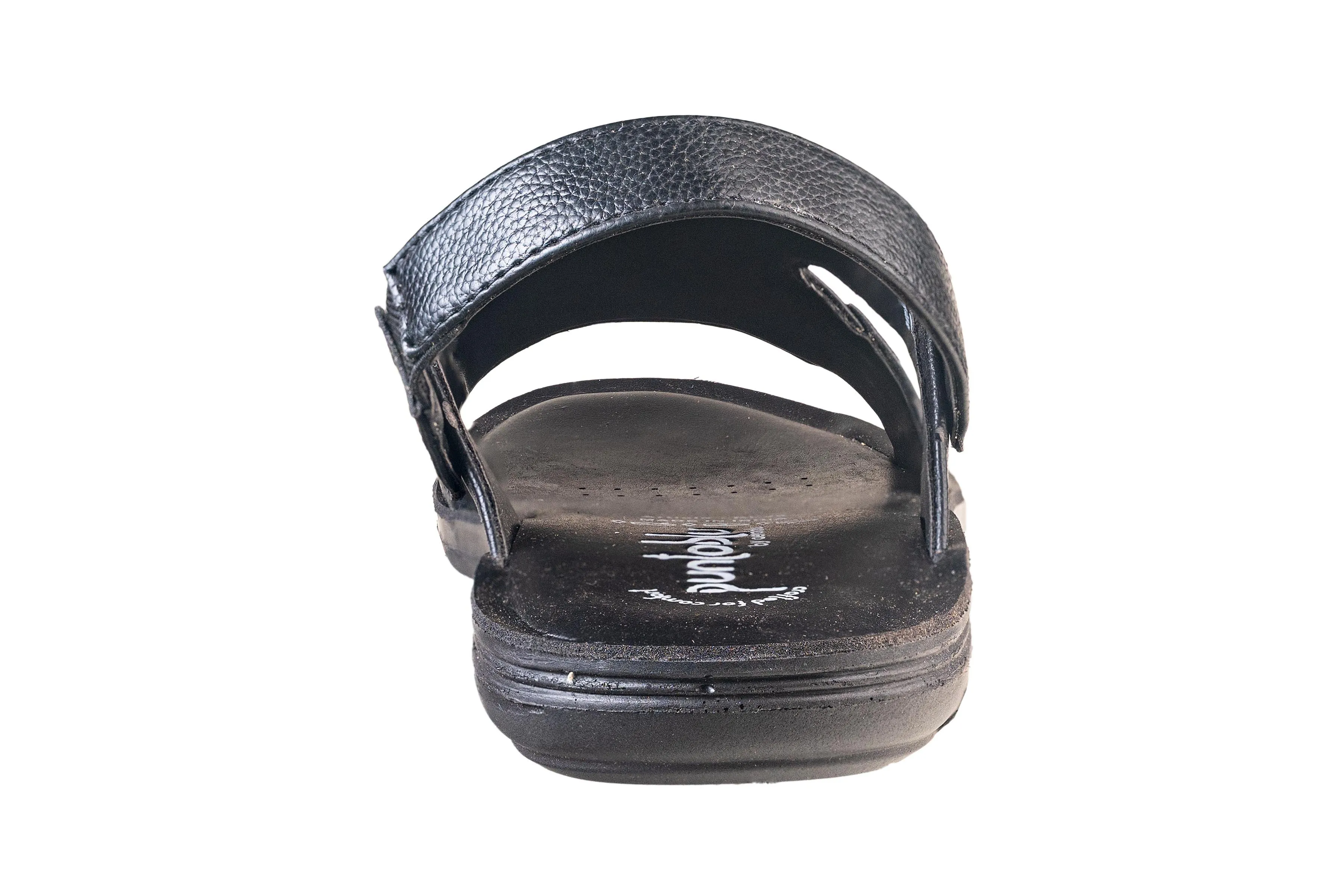 Puntooblu Gents Black Sandal PU (Gs Pu S Rl 39)