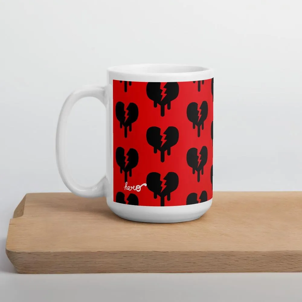 "Broken Heart" Mug design by Hero