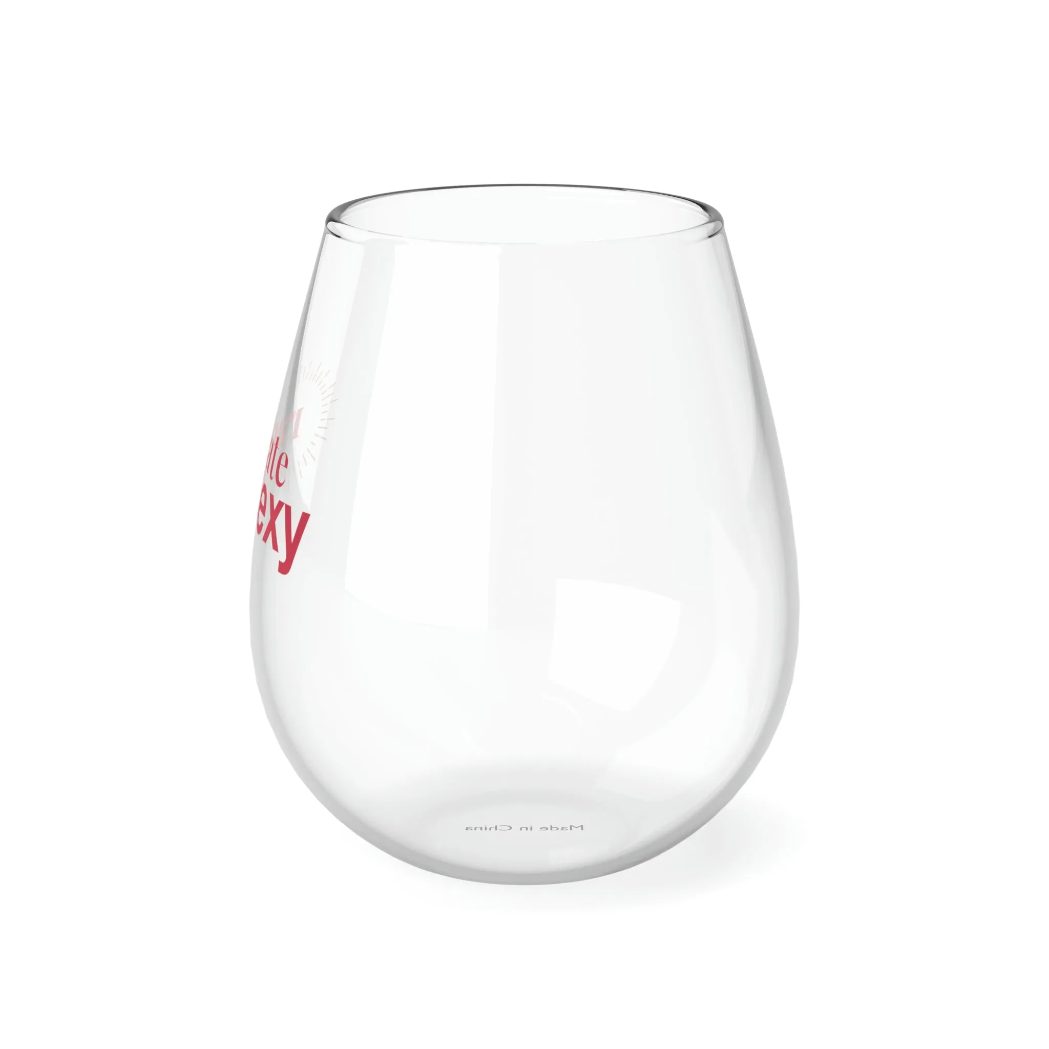 "Sexy" Stemless Wine Glass, 11.75oz