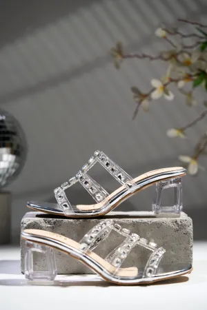 Rihanna Silver Heels