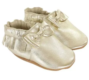 Robeez Maggie Moccasin Gold Soft Sole