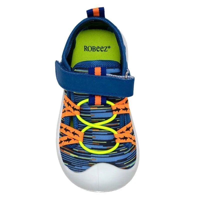 Robeez Water Shoes - Space Dye Sharks - Blue