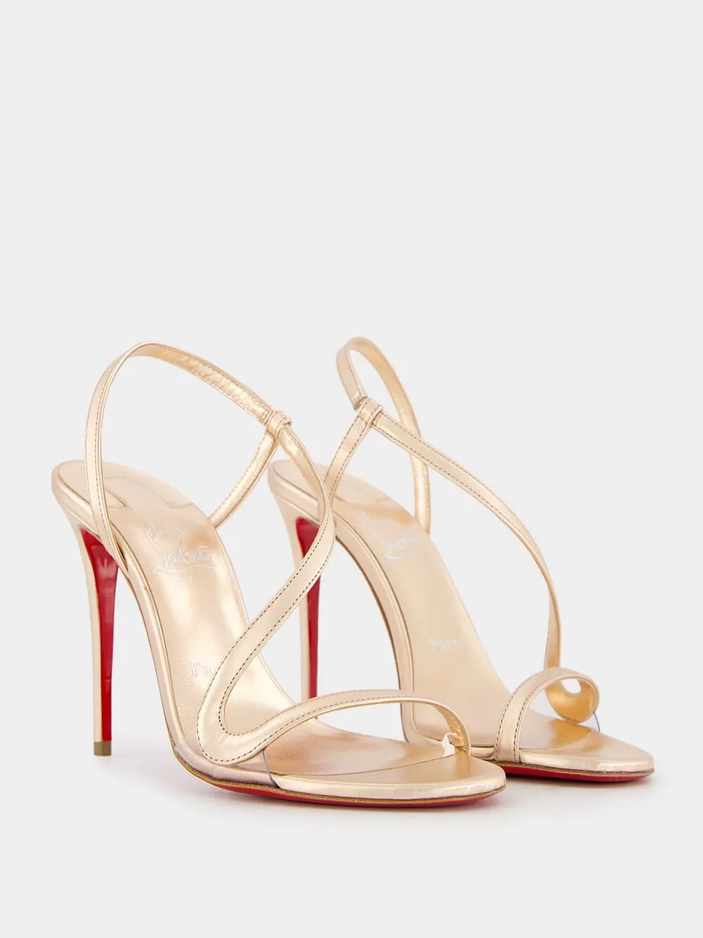 Rosalie Metallic Light Pink 100mm Sandals