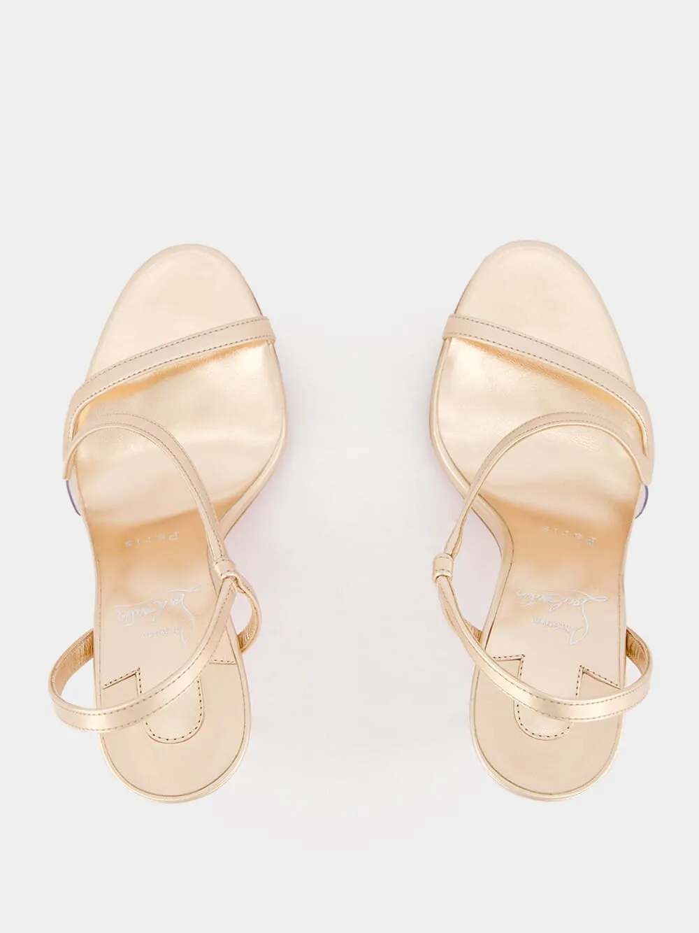 Rosalie Metallic Light Pink 100mm Sandals