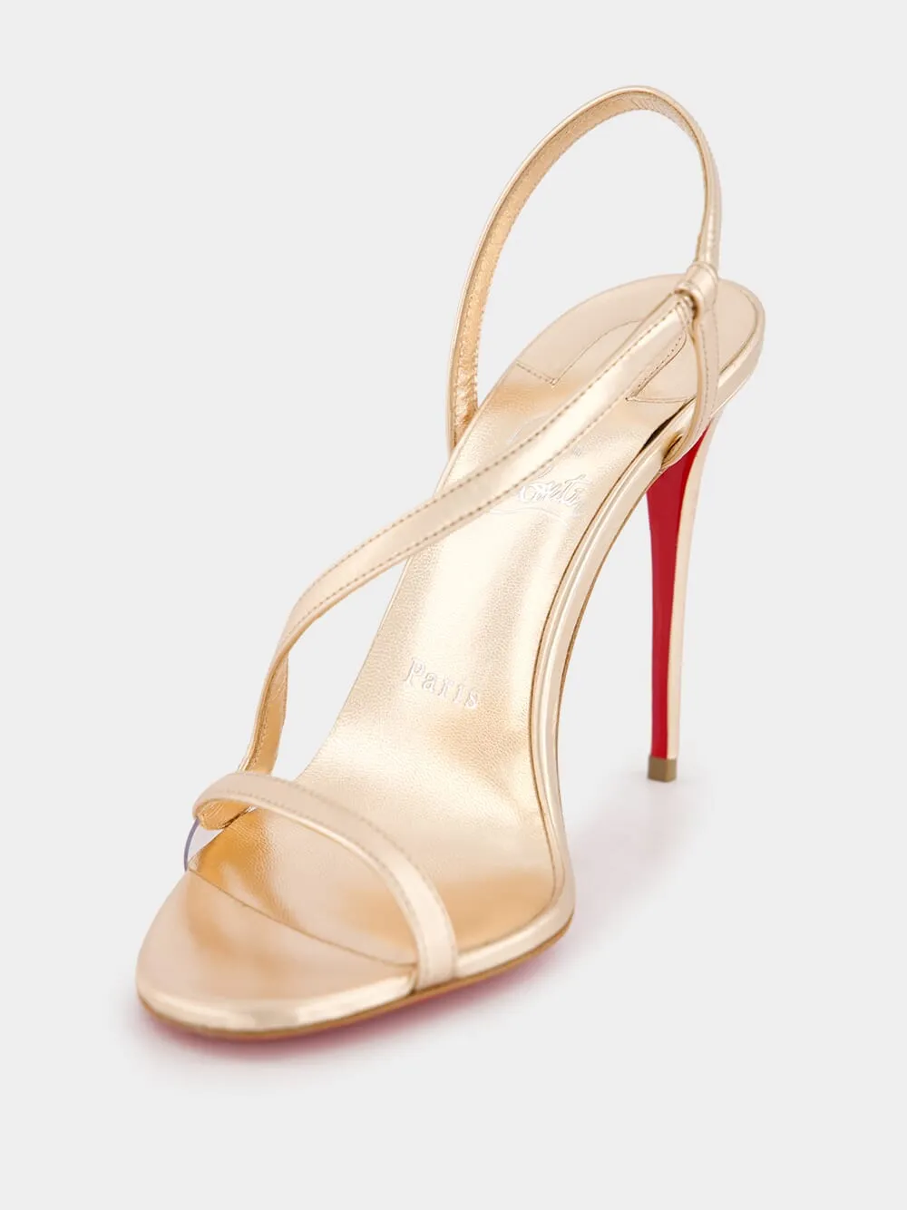 Rosalie Metallic Light Pink 100mm Sandals