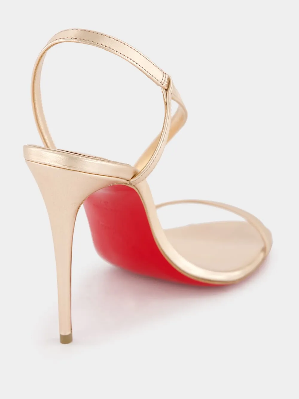 Rosalie Metallic Light Pink 100mm Sandals