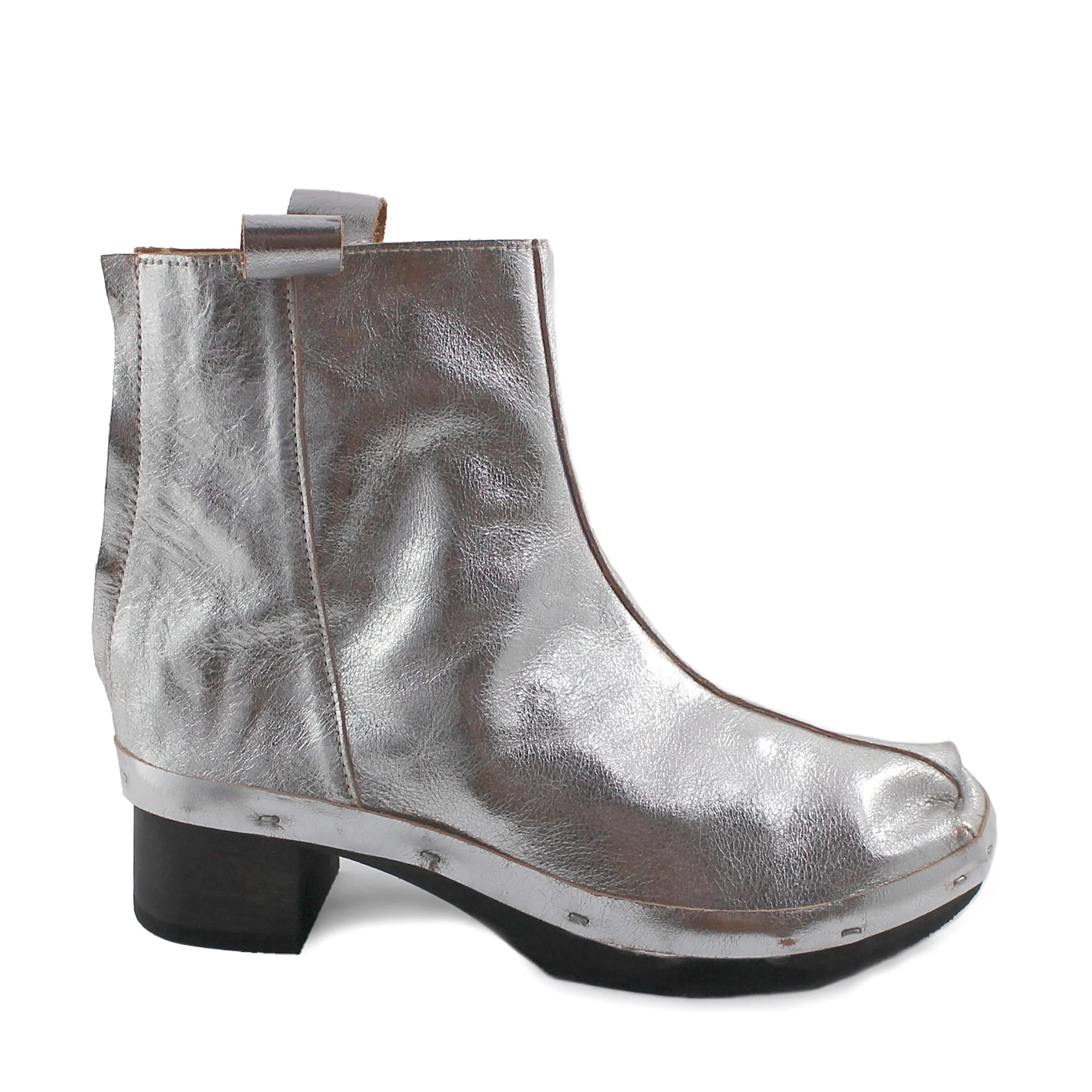ROSIE BOOT METALLIC Dark Sole   Argento