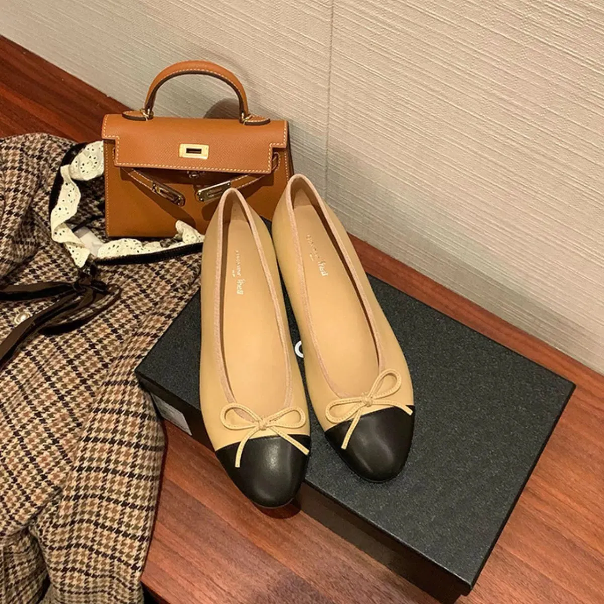 Round Toe Block Heels Slip-Ons