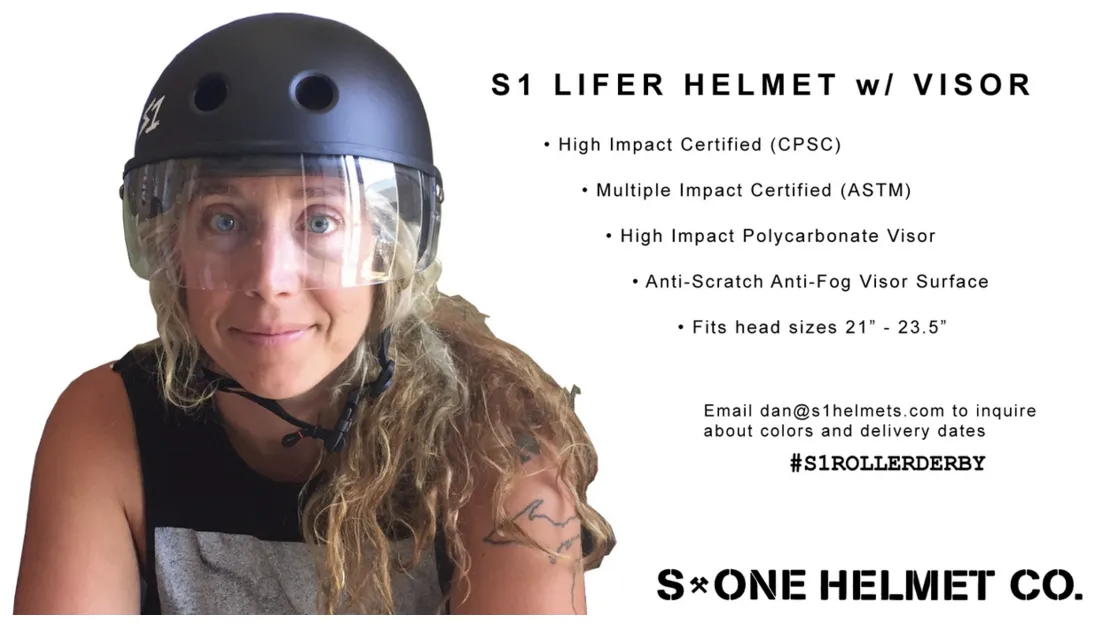 S1 Lifer Visor Helmet - White Gloss
