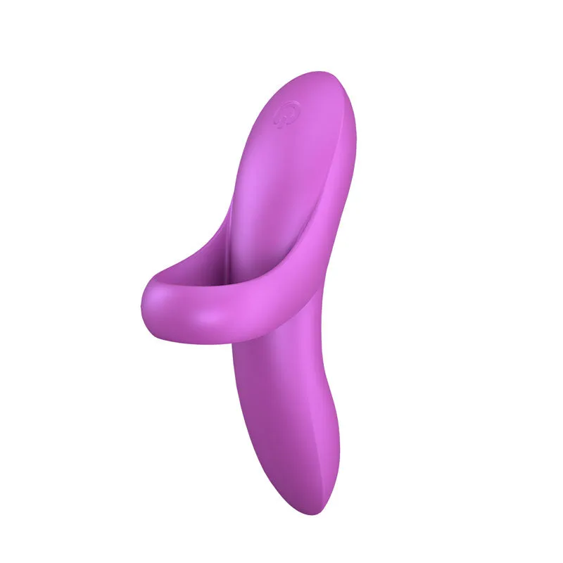 Satisfyer Bold Lover Finger Vibrator – Dark Pink