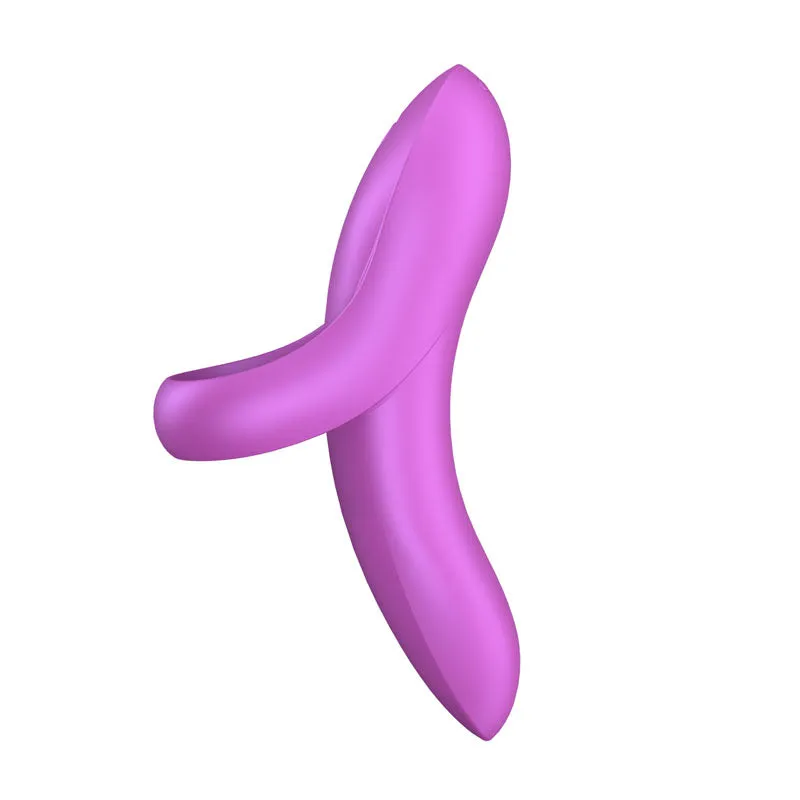 Satisfyer Bold Lover Finger Vibrator – Dark Pink