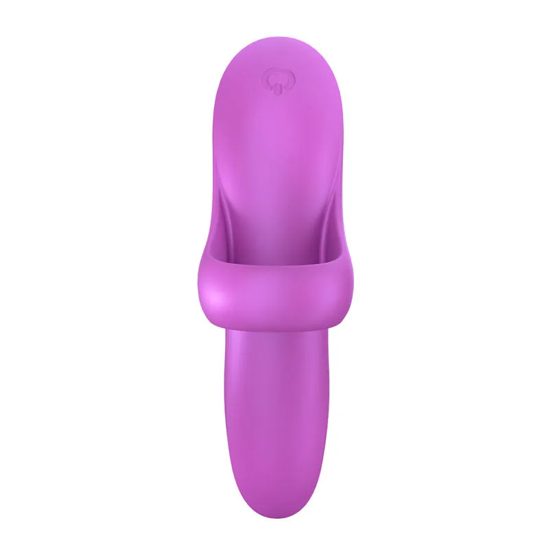 Satisfyer Bold Lover Finger Vibrator – Dark Pink