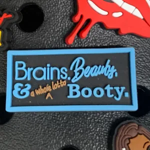 SHOE CHARMS - BRAINS BEAUTY AND A WHOLE LOTTA BOOTY