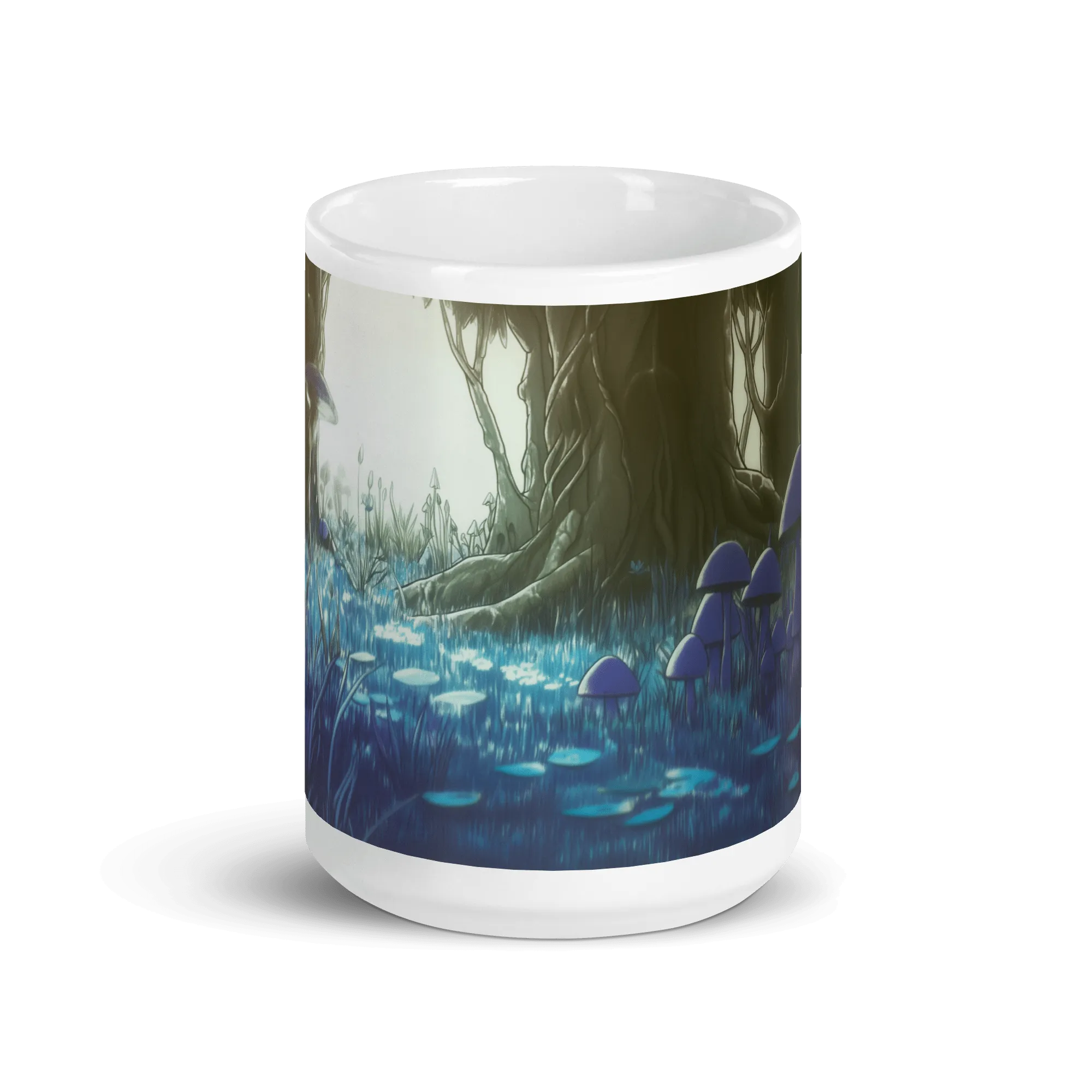 Shroom Woods White Glossy Mug