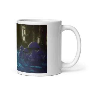 Shroom Woods White Glossy Mug