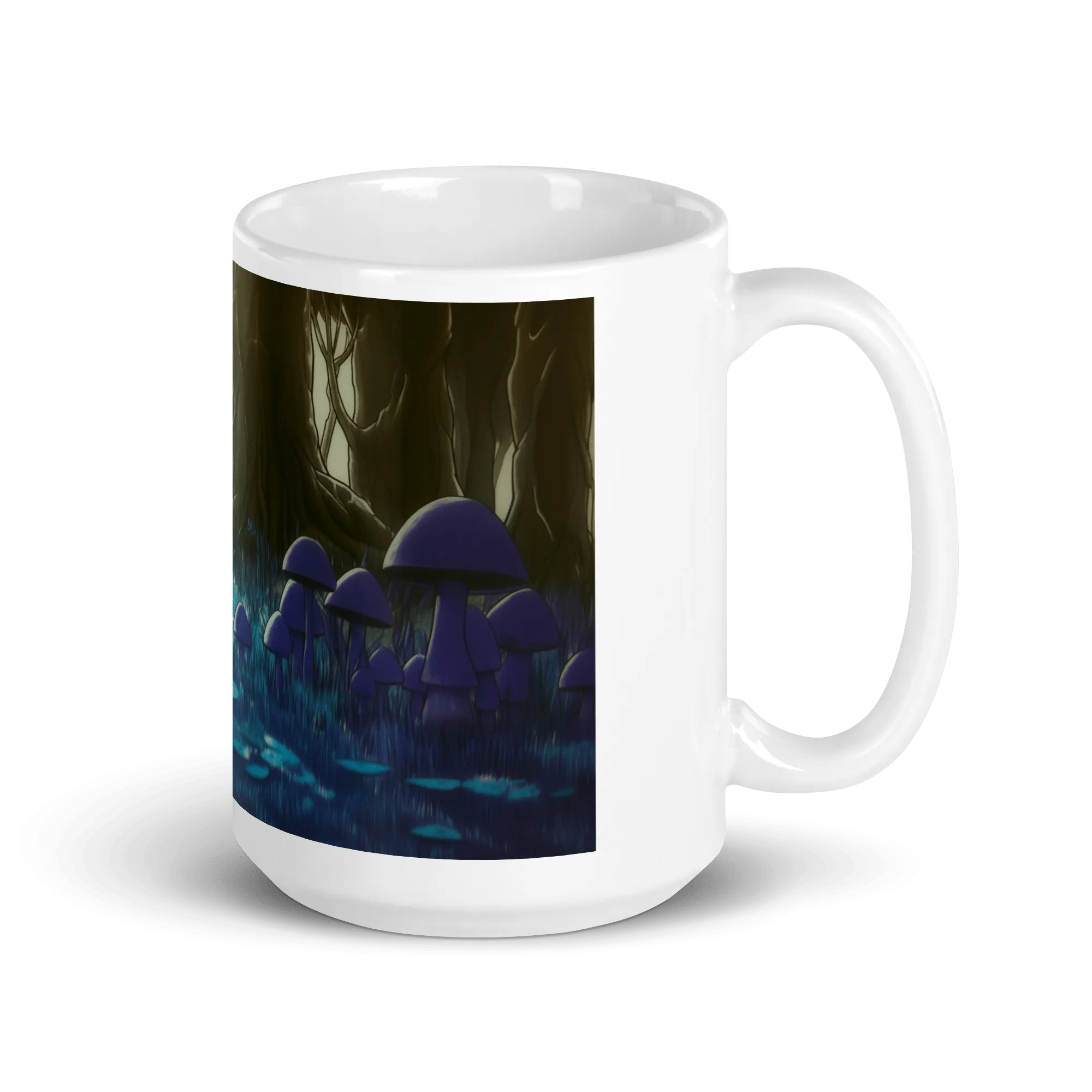 Shroom Woods White Glossy Mug
