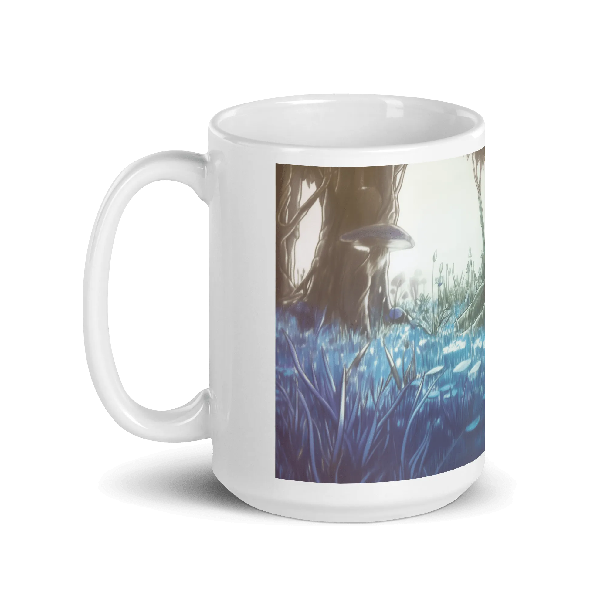 Shroom Woods White Glossy Mug