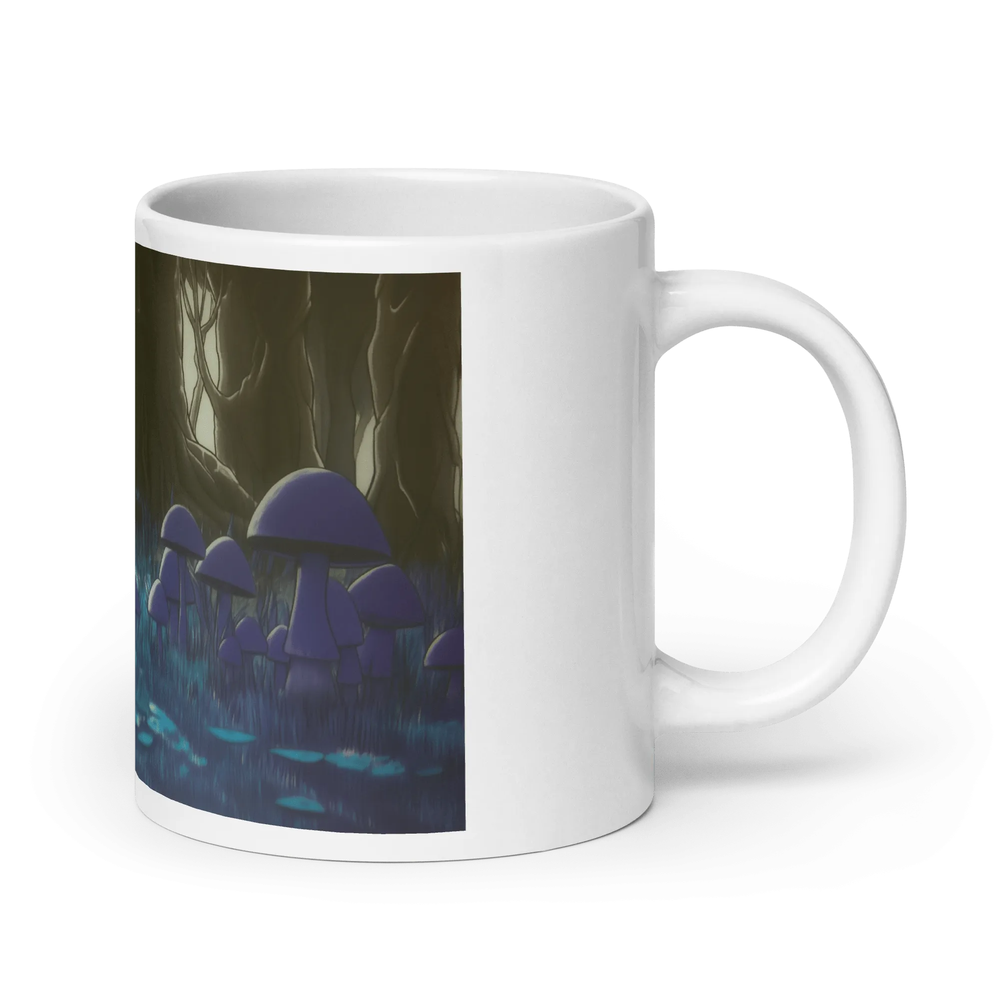 Shroom Woods White Glossy Mug