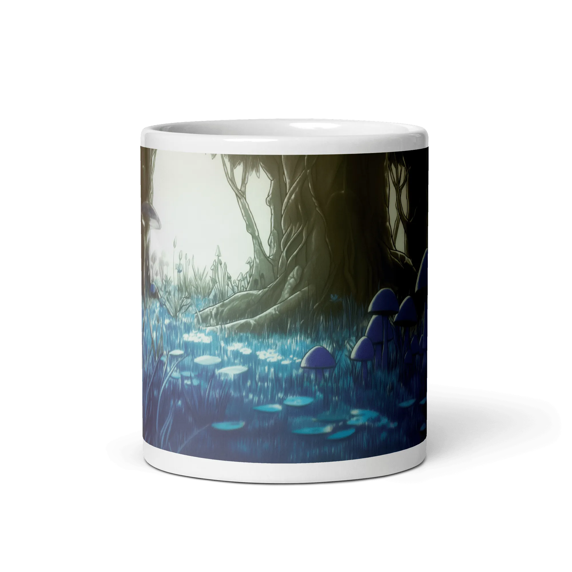 Shroom Woods White Glossy Mug