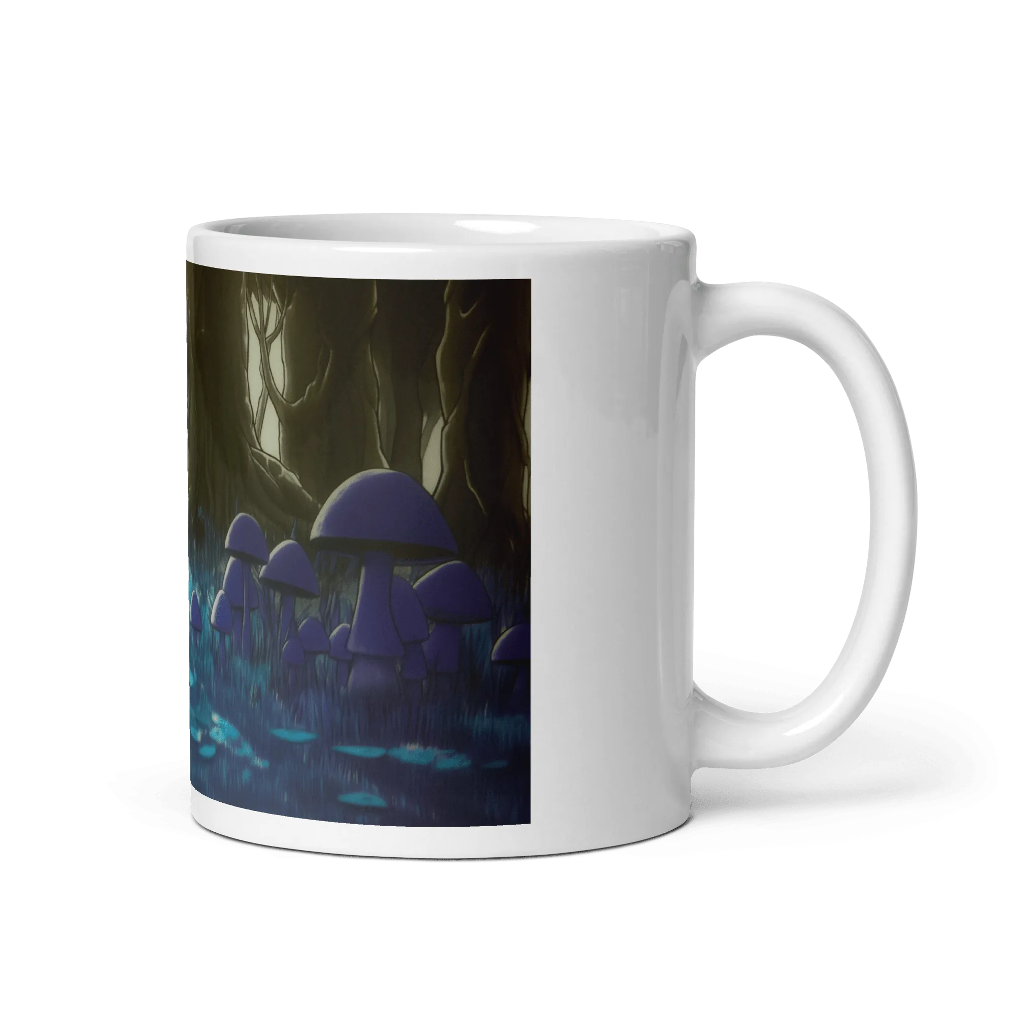 Shroom Woods White Glossy Mug