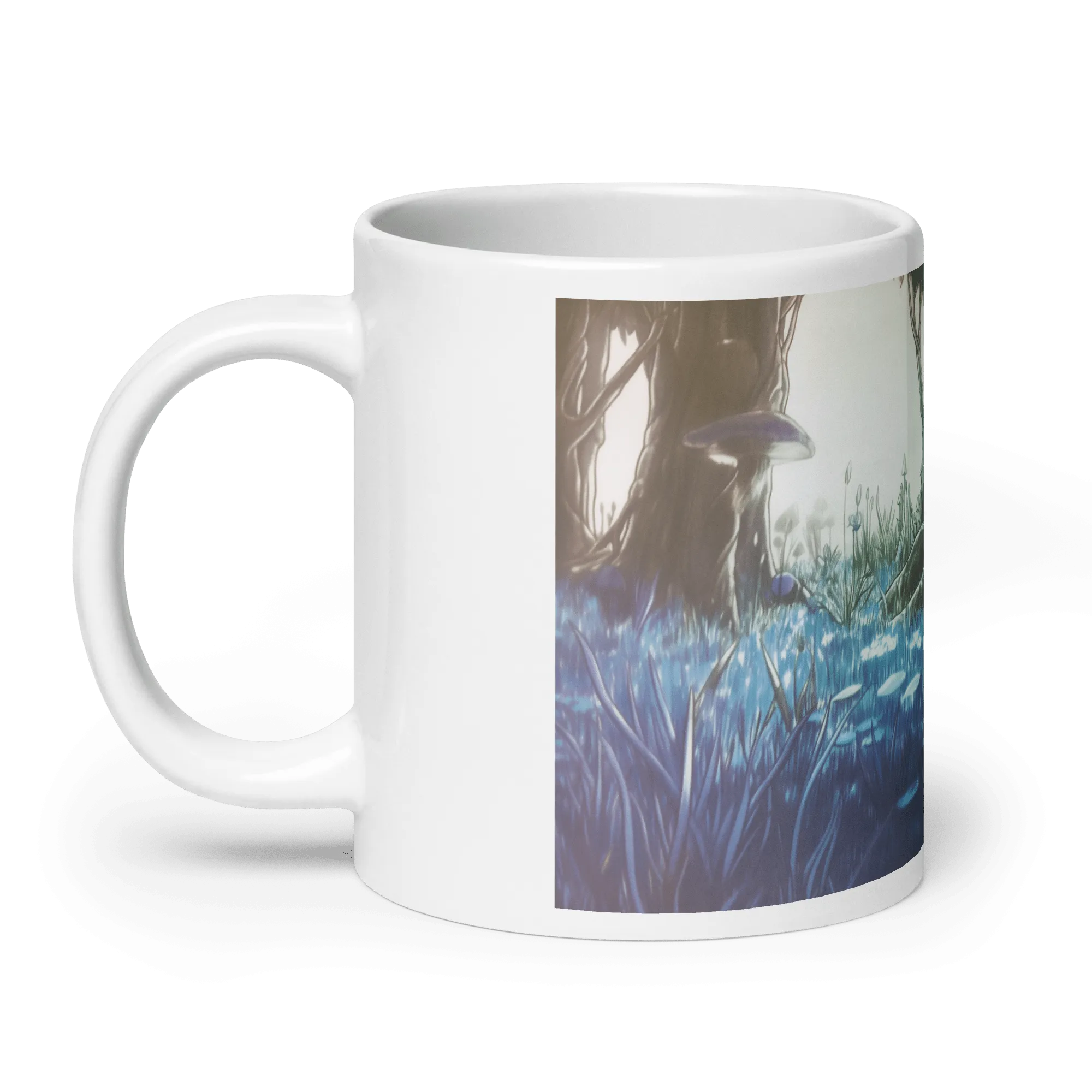 Shroom Woods White Glossy Mug