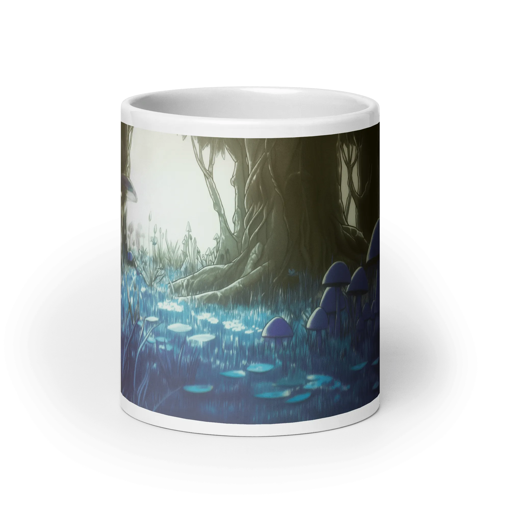 Shroom Woods White Glossy Mug
