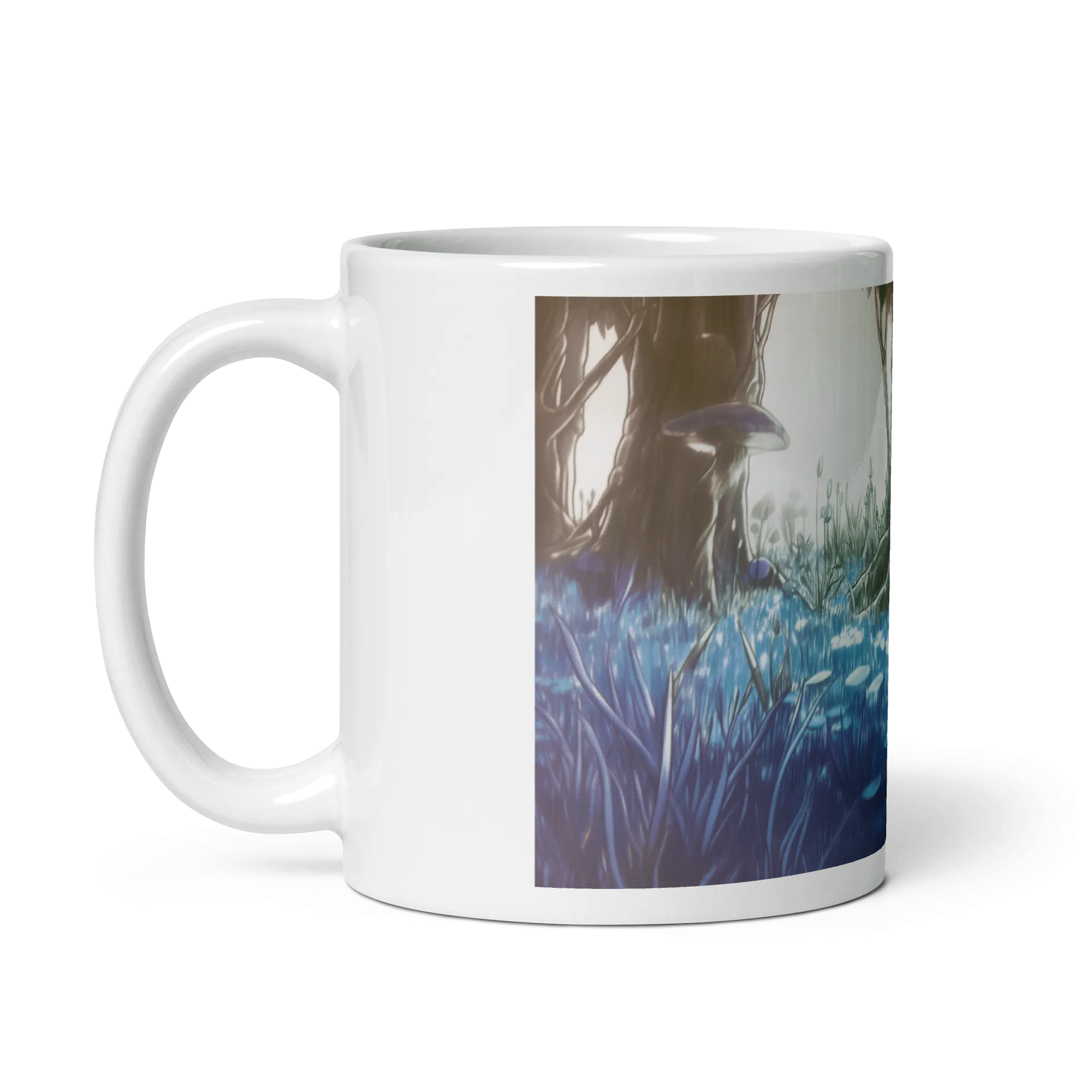 Shroom Woods White Glossy Mug