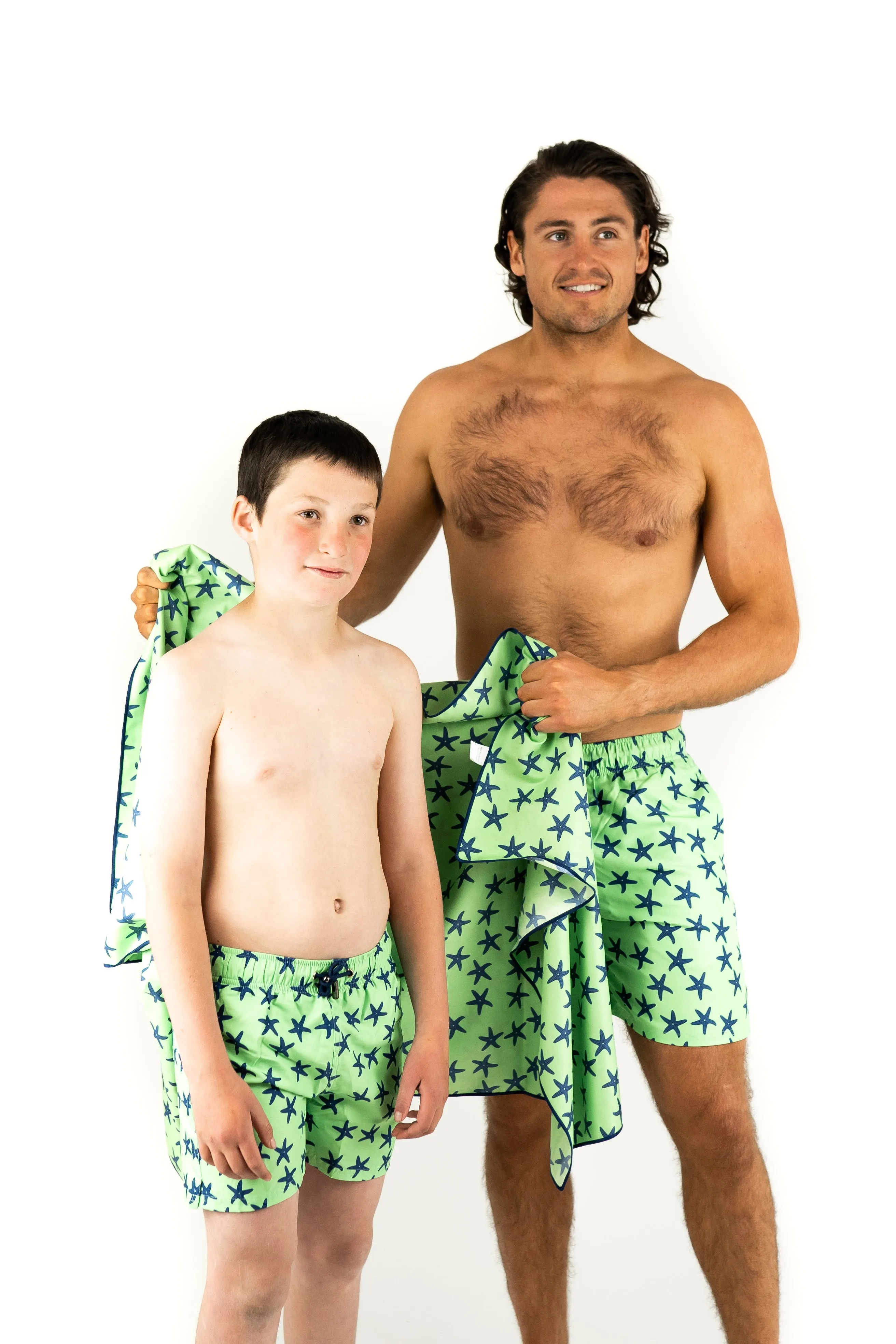 Signature Beach Towel Mint Bold Starfish