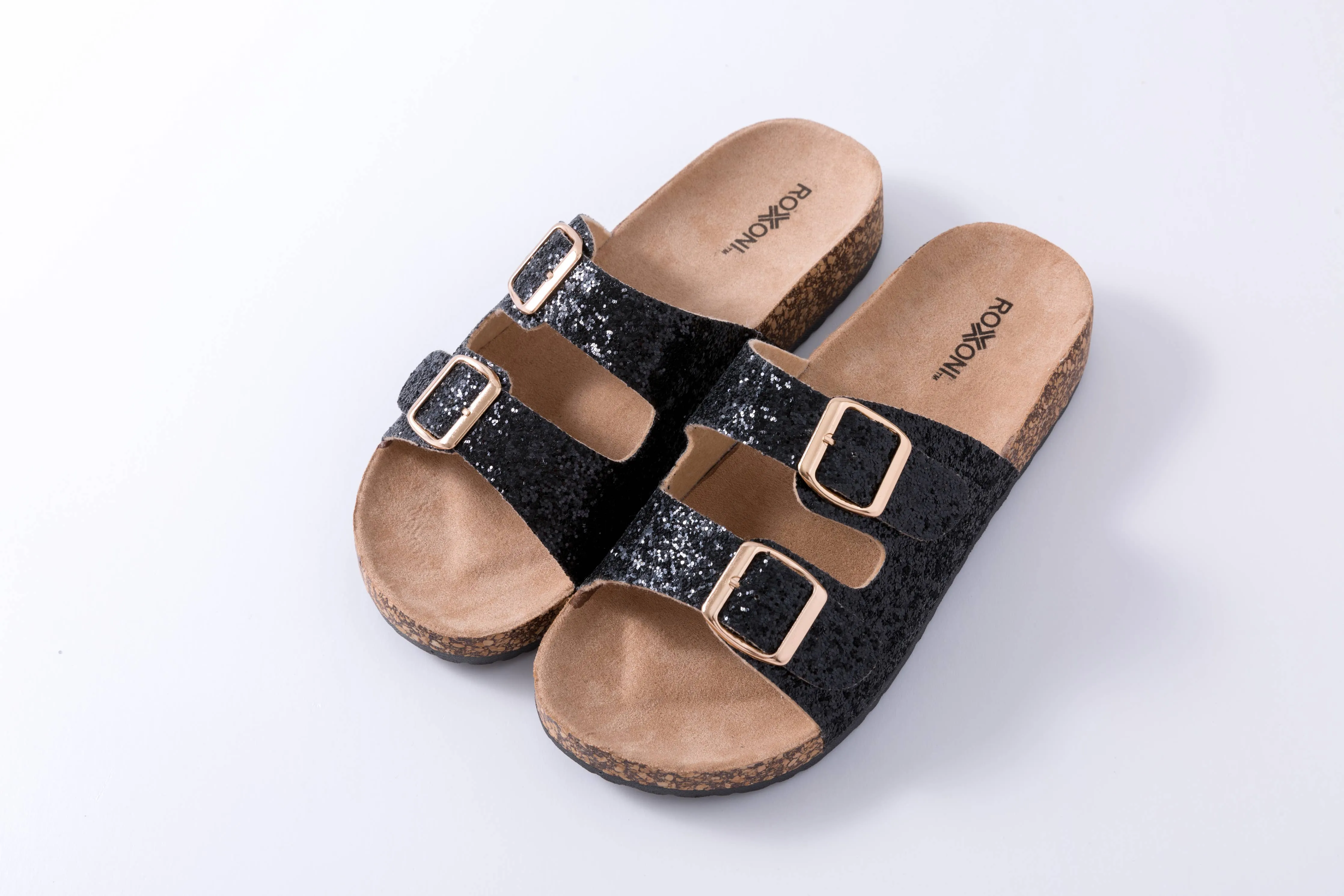SILVER Women's Glitters Comfort Sandals