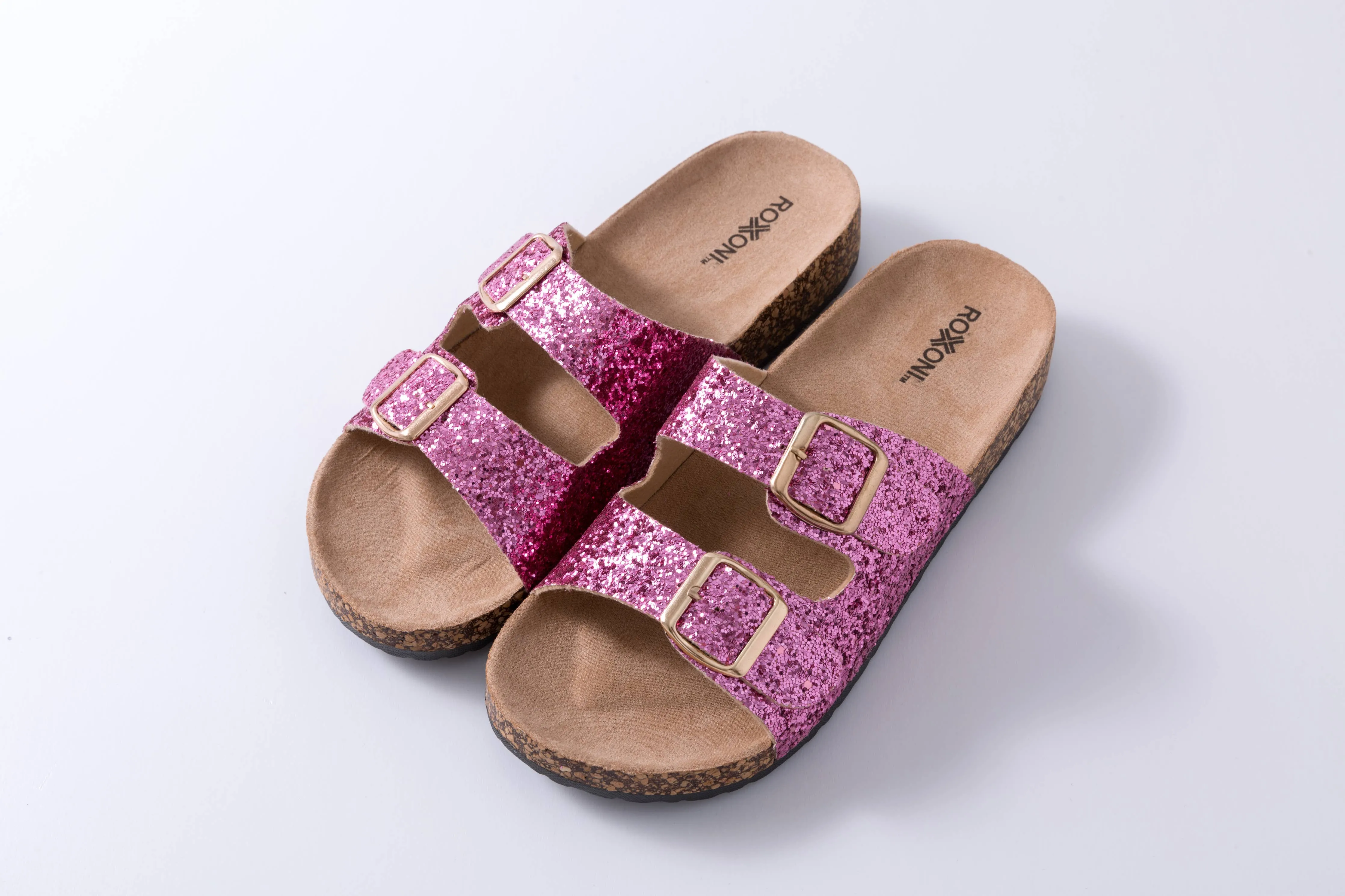 SILVER Women's Glitters Comfort Sandals