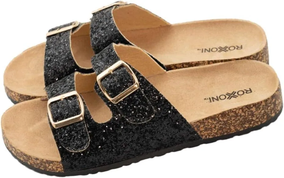 SILVER Women's Glitters Comfort Sandals