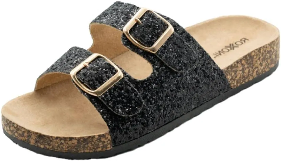 SILVER Women's Glitters Comfort Sandals