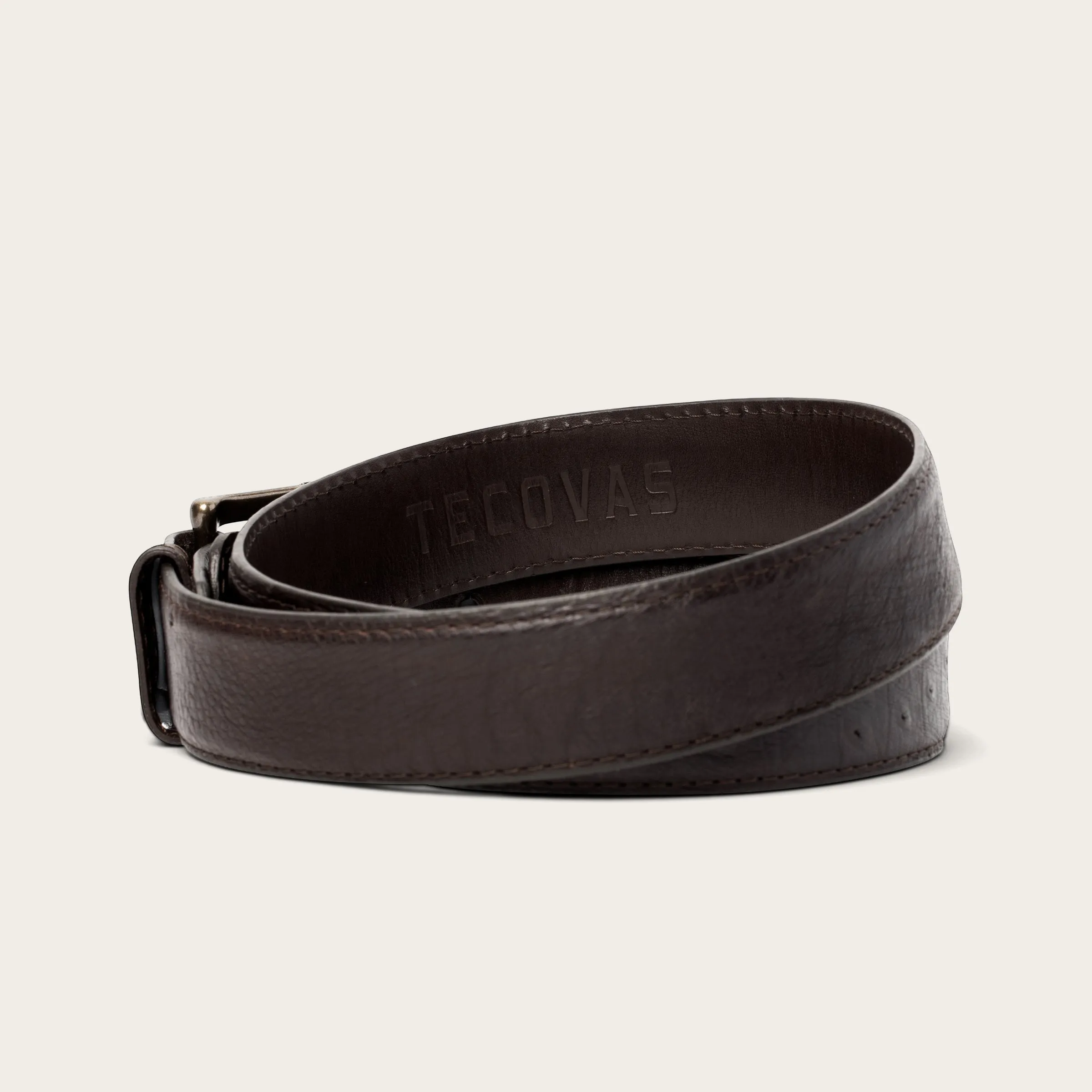 Smooth Ostrich Belt