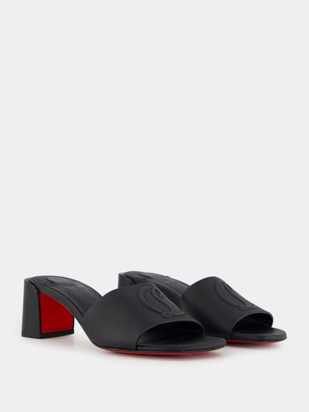 So CL Black Mule Sandals