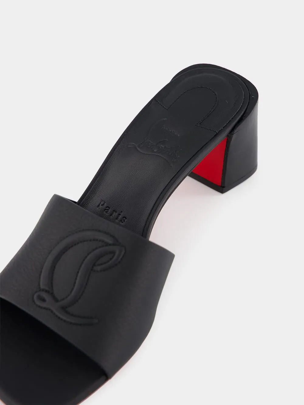 So CL Black Mule Sandals