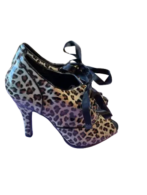 Steve Madden Leopard Print Peep Toe Heels