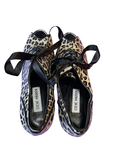 Steve Madden Leopard Print Peep Toe Heels