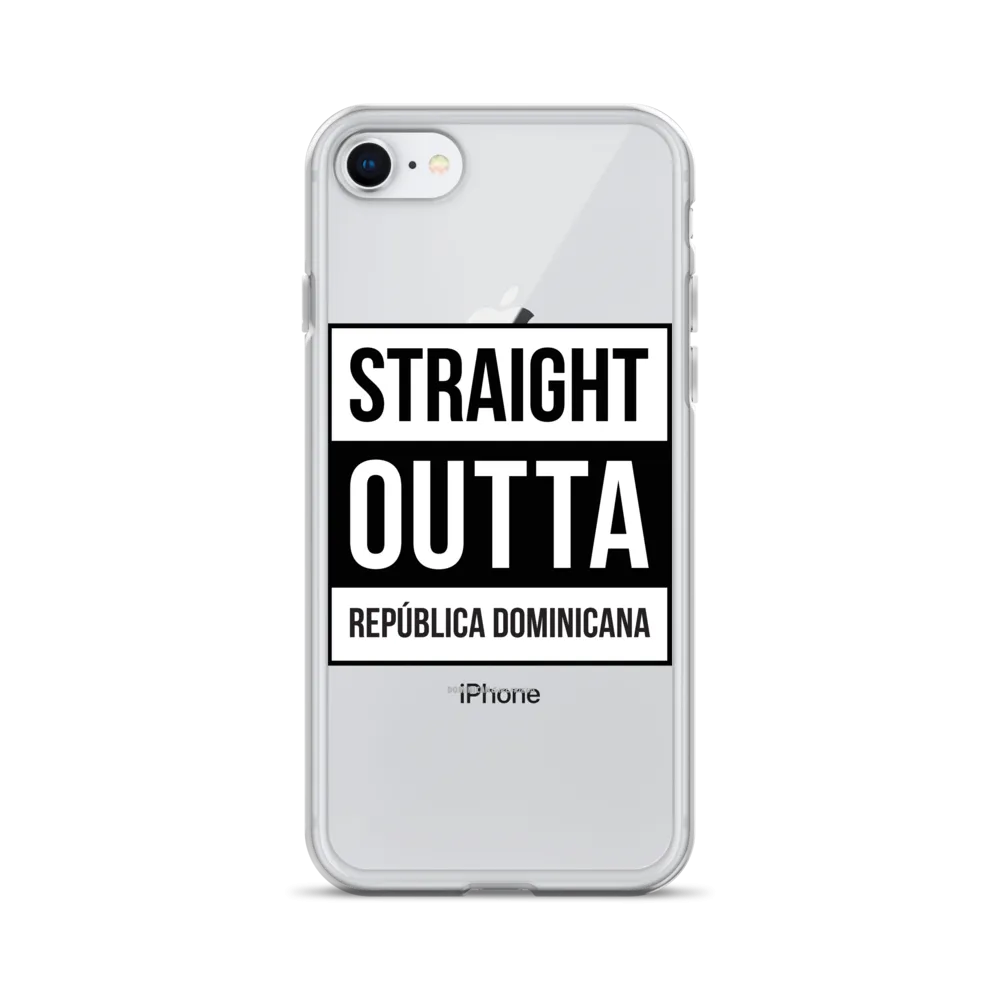 Straight Outta República Dominicana iPhone Case