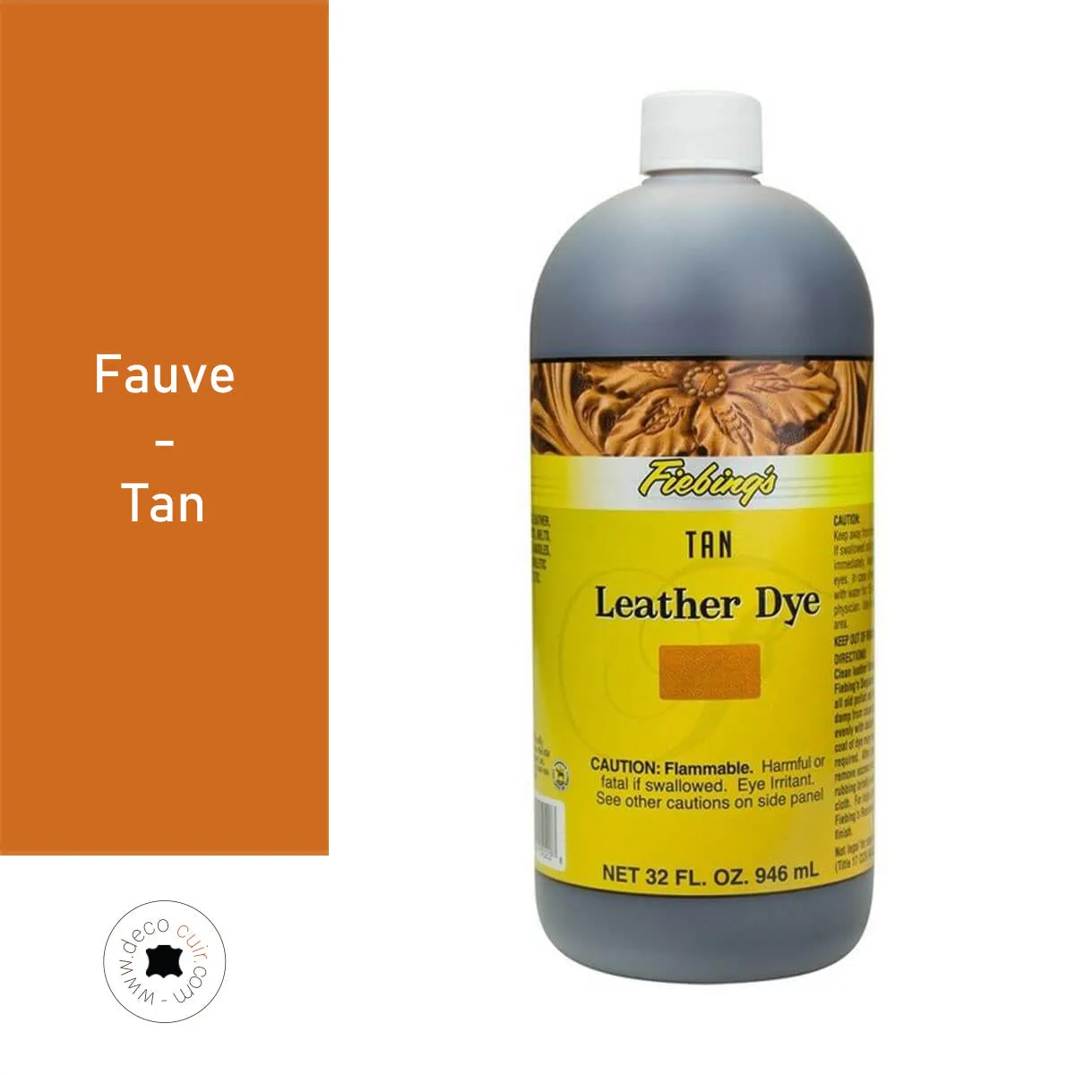 Teinture pour cuir FIEBING'S Leather dye - FAUVE / TAN