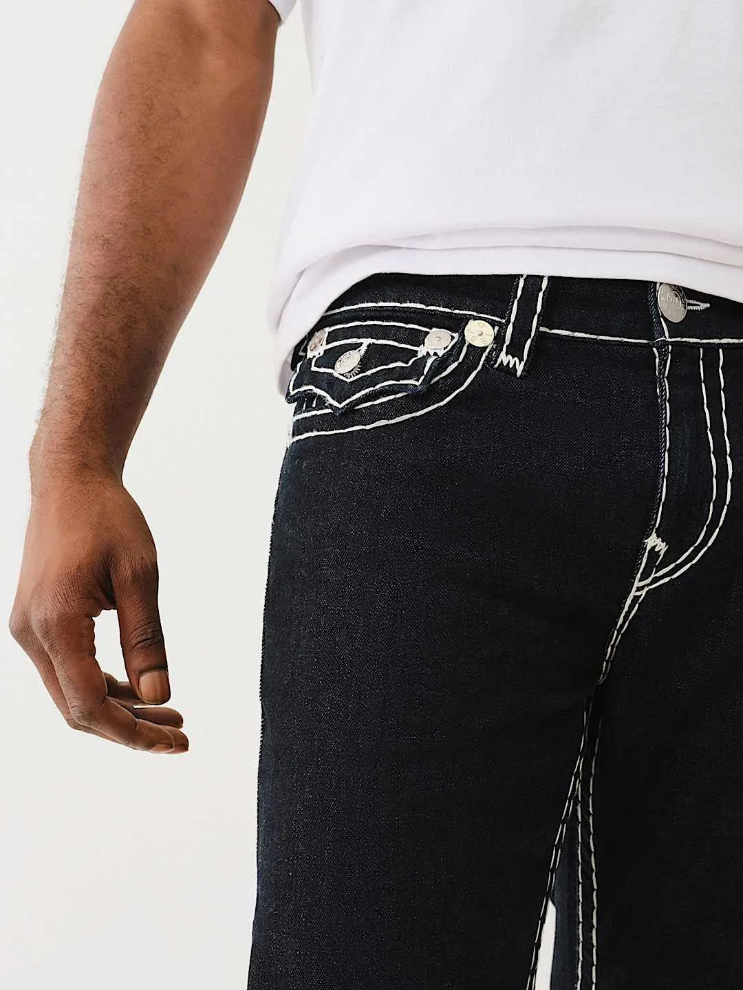 True Religion Super T Billy Bootcut Blue Mid Rise Washed Jeans