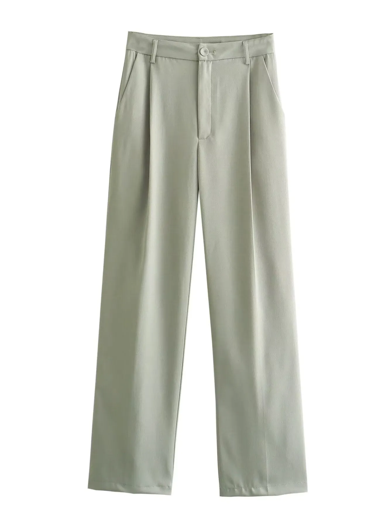 Utility Set | Polyester Twill | Cropped Jacket & Wide-Leg Pants