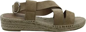 VIA SPIGA Women's Shoes Gia Suede Open Toe Casual, Desert Suede, Size 7.0