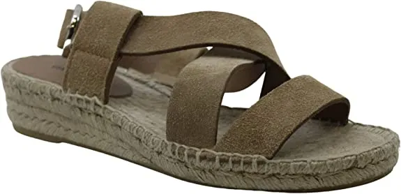 VIA SPIGA Women's Shoes Gia Suede Open Toe Casual, Desert Suede, Size 7.0